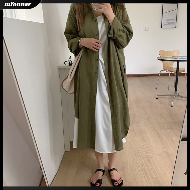 Áo Khoác Cardigan Tay Dài Chống Nắng Màu Sắc Trơn Thoáng Khí Dành Cho Nữ