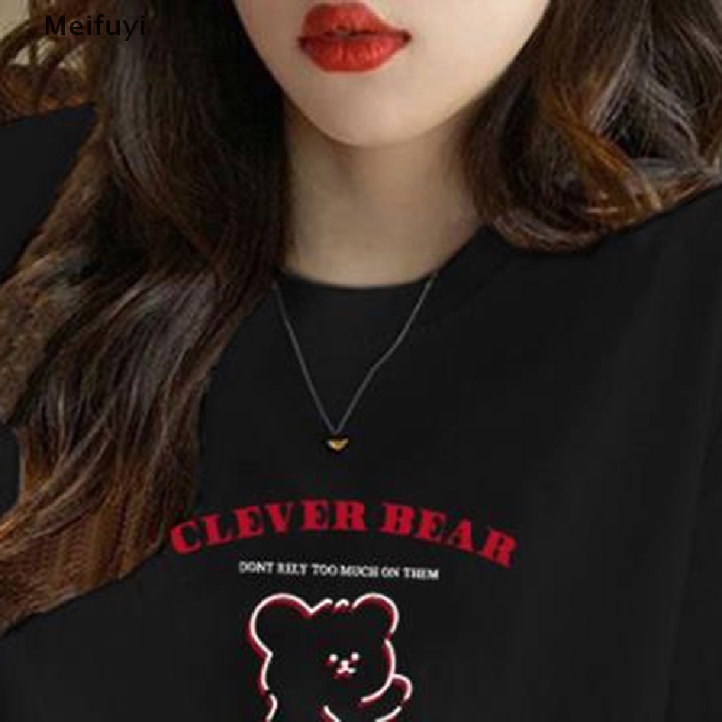 Áo Thun Tay Ngắn Cổ Tròn In Họa Tiết Hoạt Hình Vui Nhộn Thời Trang Mùa Hè Cho Nữ