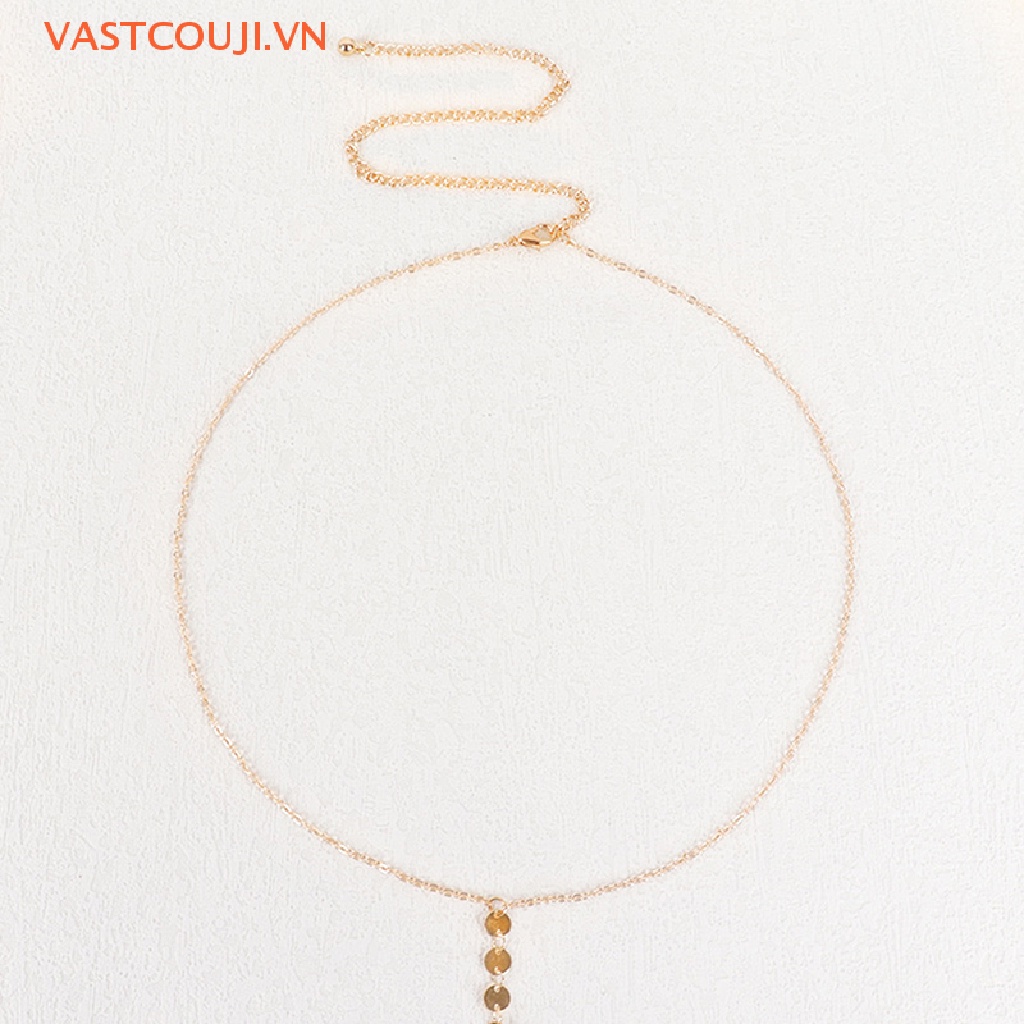 Chuỗi Xích Đeo Hông / Ngực Đính Kim Sa Thời Trang Đi Biển Quyến Rũ Cho Nữ