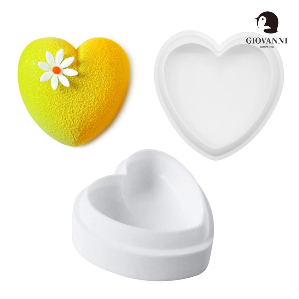 Khuôn silicone làm bánh mousse/món tráng miệng bằng silicone cấp thực phẩm 3d nhiều màu sắc tiện lợi cho nhà bếp