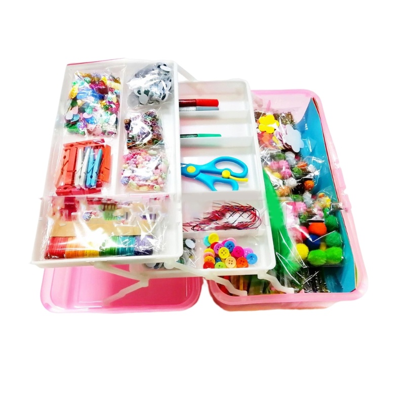 Bộ Dụng Cụ Làm Vật Liệu DIY Gồm Giỏ Phục Sinh Kèm Hộp Đựng Cho Bé Gái