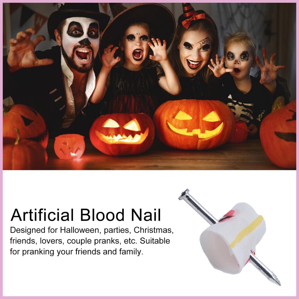 Móng Tay Giả Xuyên Ngón Tay Hóa Trang Halloween Vui Nhộn