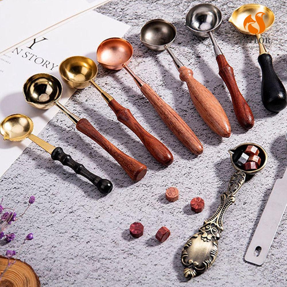 Muỗng Kim Loại N1N Đóng Dấu Niêm Phong Bì Thư Trang Trí Bằng Sáp TAYLOR1