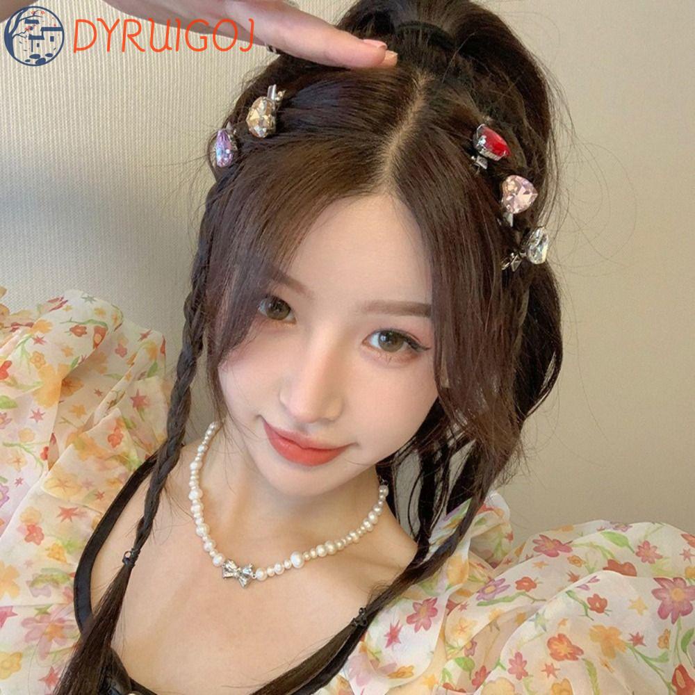 Kẹp Tóc Hình Trái Tim Lolita Y2K Phong Cách Hàn Quốc Cho Nữ