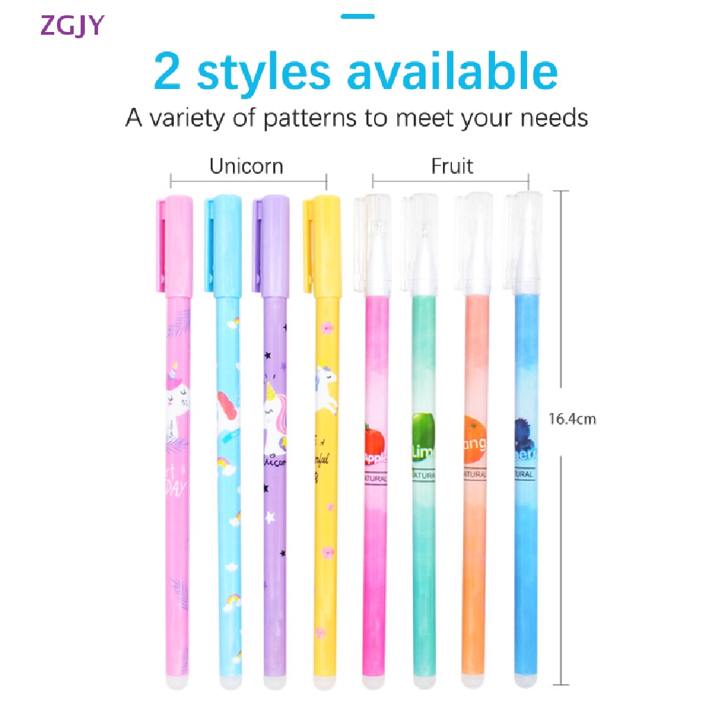 Set 4 Bút Mực Gel Ngòi 0.5mm Hình Kỳ Lân Dễ Thương Mới