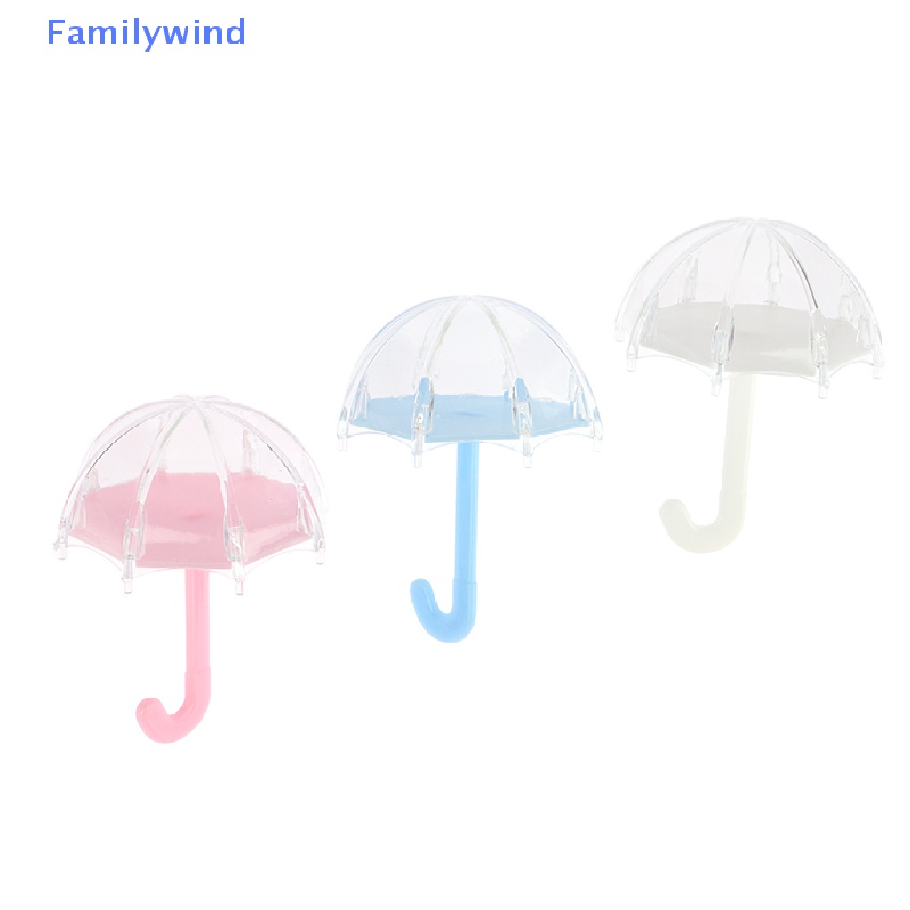 Set 12 Hộp Nhựa Đựng Kẹo Mini Hình Cây Dù