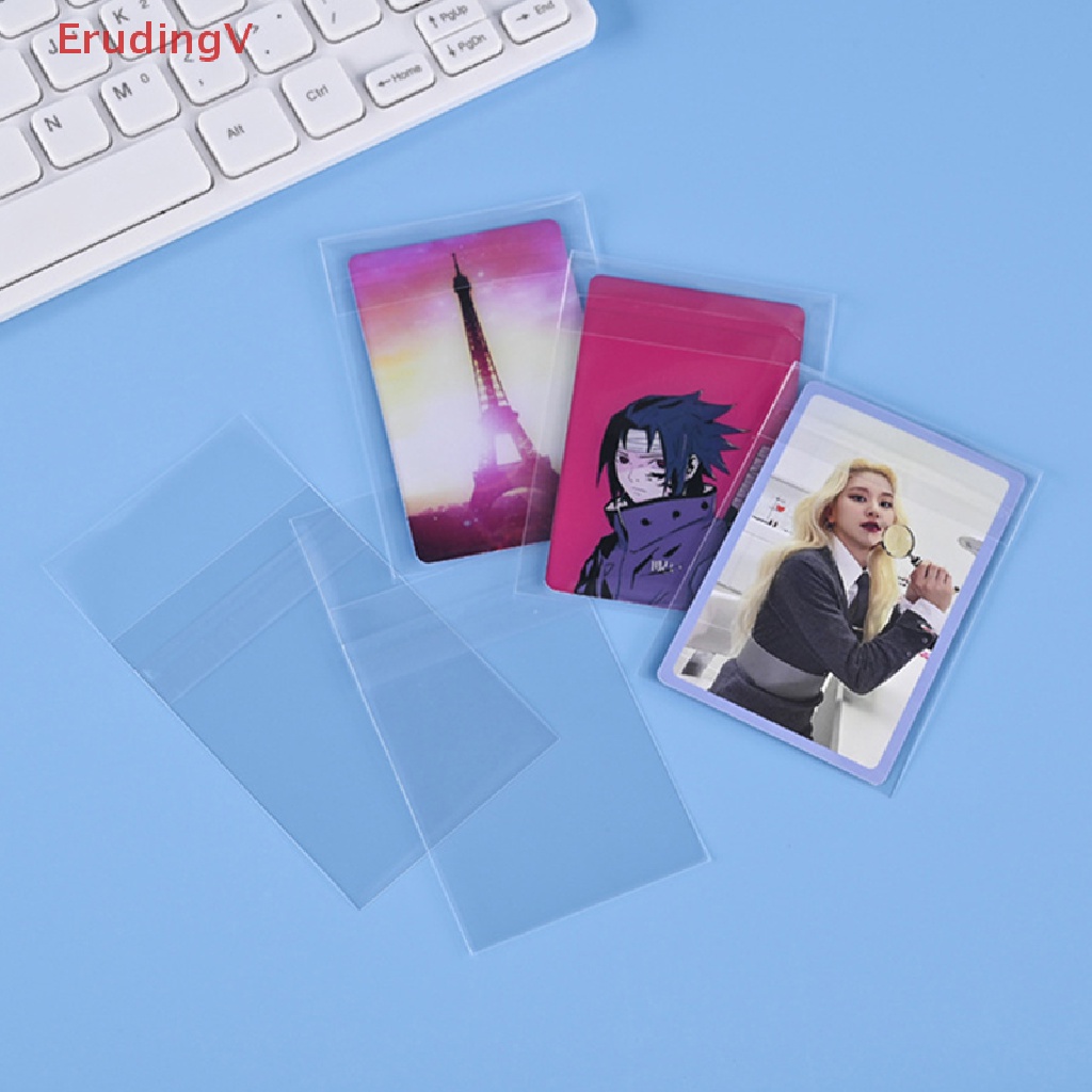 Set 50 Tấm Phim Dán Bảo Vệ Thẻ Album Ảnh Kích Thước 3 Inch Trong Suốt Không Axit