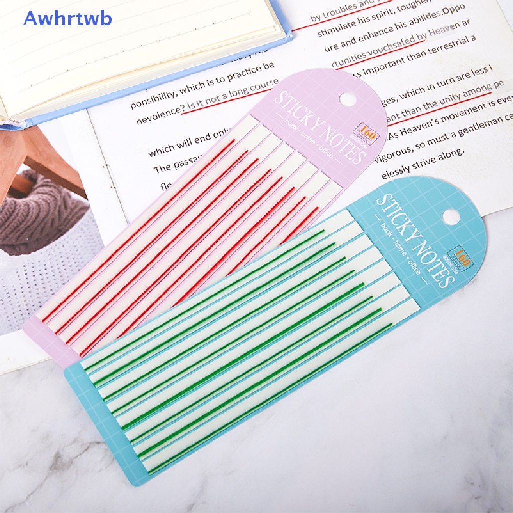 Set 60 Miếng Dán Ghi Chú Màu Macaron Trong Suốt Dạ Quang Tiện Dụng Mới