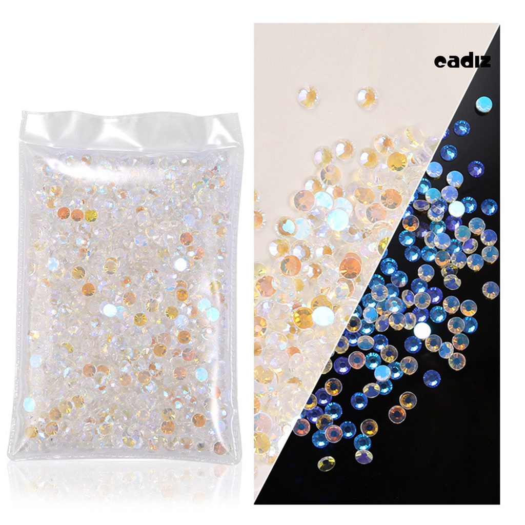 1 Túi Đá Pha Lê Trong Suốt Lấp Lánh Nhiều Kích Cỡ Trang Trí Móng Tay DIY