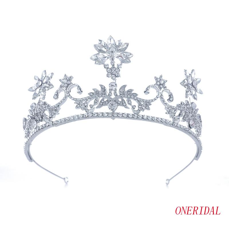 Vương Miện Kim Loại Đính Đá Pha Lê Dùng Làm Đạo Cụ Chụp Ảnh Cô Dâu