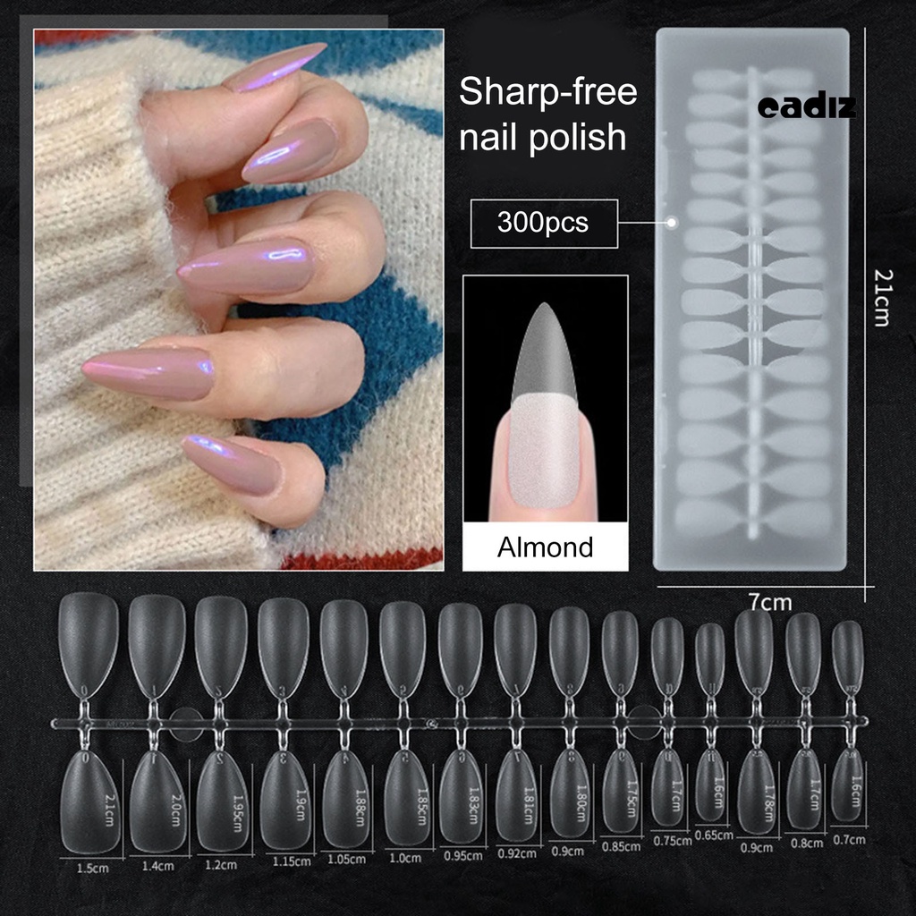 Bộ 300 Móng Tay Giả Siêu Mỏng Không Để Lại Dấu 1mm