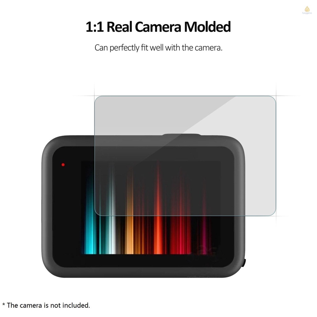 Set 3 Miếng Dán Bảo Vệ Màn Hình Camera Hành Động 1 Kính Cường Lực + 1 Kính Cường Lực Bảo Vệ Màn Hình Trước + 1 Kính Chiếu Hậu Kèm Hộp Đựng Dụng Cụ Vệ Sinh