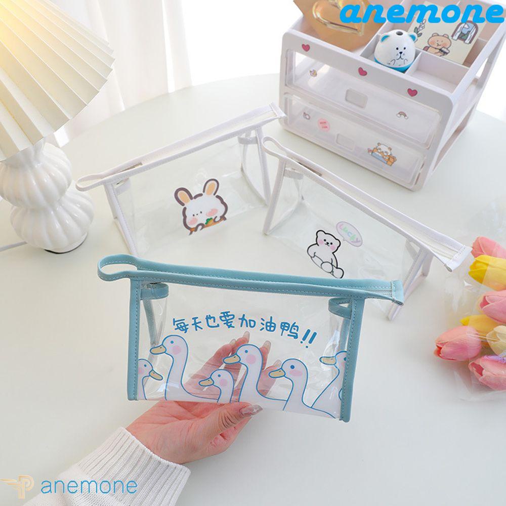 Túi Đựng Mỹ Phẩm Bằng PVC Trong Suốt Cỡ Lớn Chống Thấm Nước Tiện Dụng Mang Theo Du Lịch Cho Nữ