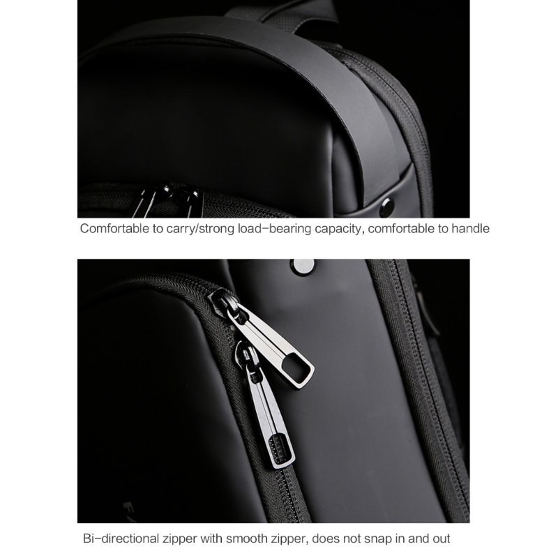 Túi Đeo Chéo Vai Có Cổng Sạc USB Thời Trang Dành Cho Nam