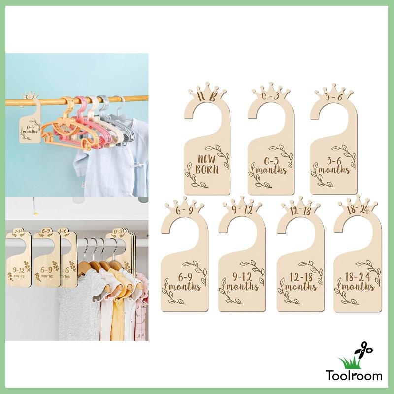 Set 7 Dụng Cụ Chia Ngăn Tủ Quần Áo Em Bé Sử Dụng Hàng Ngày