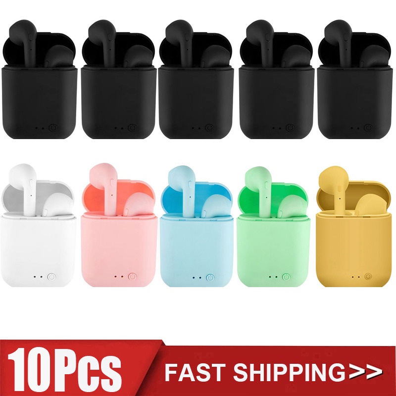 Set 10 Tai Nghe i7s Mini 2 TWS Bluetooth 5.0 Không Dây Âm Thanh Nổi Có Micro Cho Điện Thoại iPhone Android