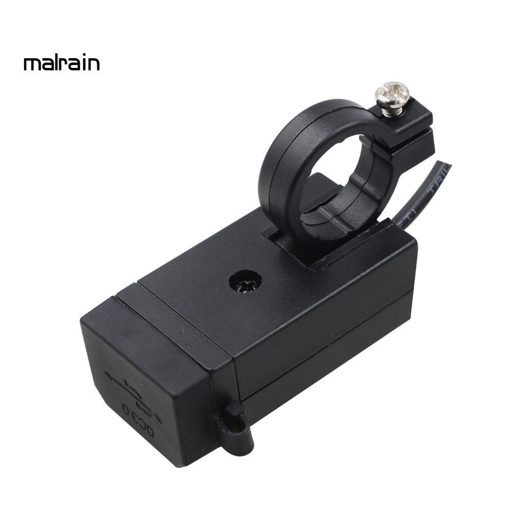 Cục Sạc Nhanh QC3.0 Hai Cổng USB 12-24V Có Công Tắc Cho Xe Máy