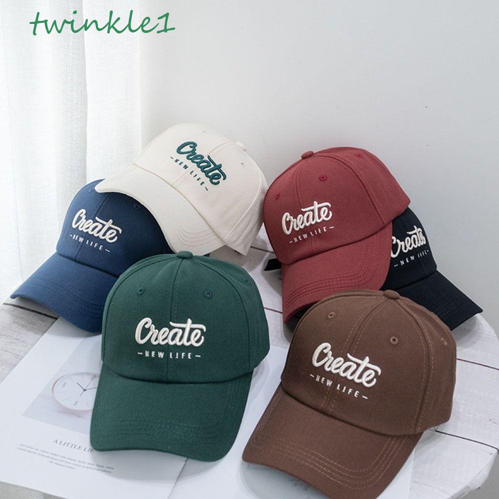 Mũ Lưỡi Trai Cotton Thêu Chữ Phong Cách Hip Hop Hàn Quốc