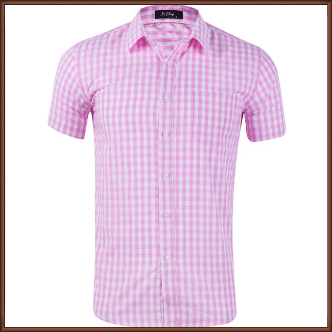 Áo Sơ Mi Tay Ngắn Họa Tiết Kẻ Sọc Thời Trang Mùa Hè Cho Nam