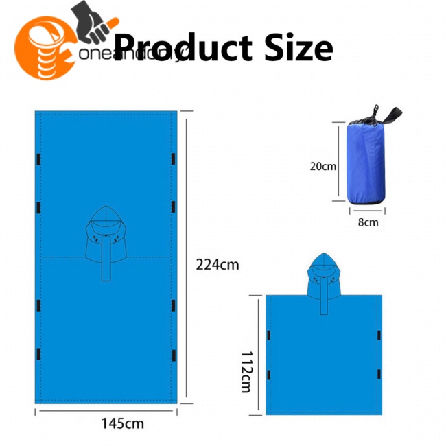 Áo Mưa Có Mũ Trùm Chống Thấm Nước Tiện Dụng Cho Các Hoạt Động Ngoài Trời