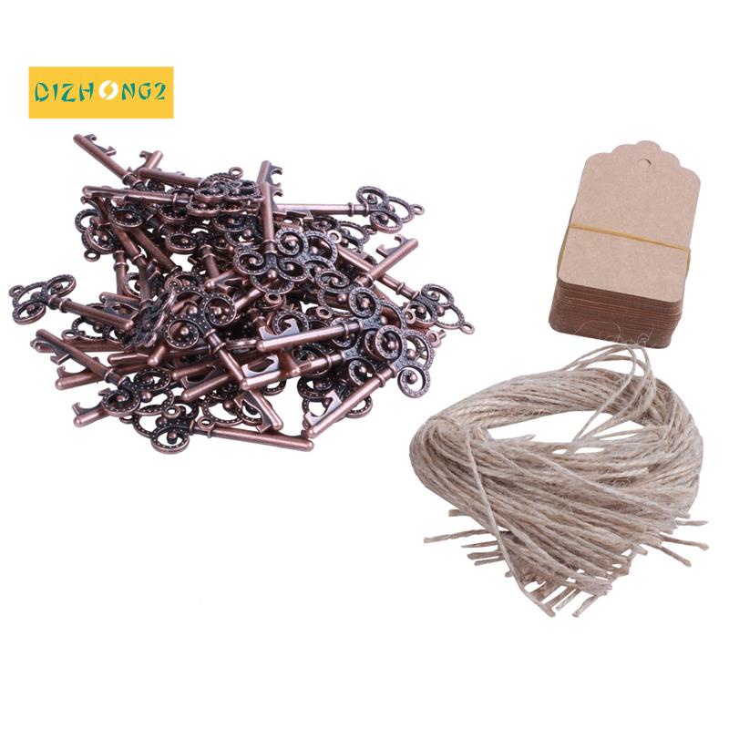 Bộ 50 Chìa Khóa Mở Nắp Chai Kèm Thẻ Hình Bộ Xương Favour