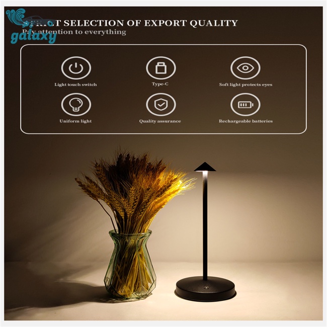 Galaxy Đèn Led Để Bàn Cảm Ứng Không Dây Lãng Mạn Có Thể Sạc Lại