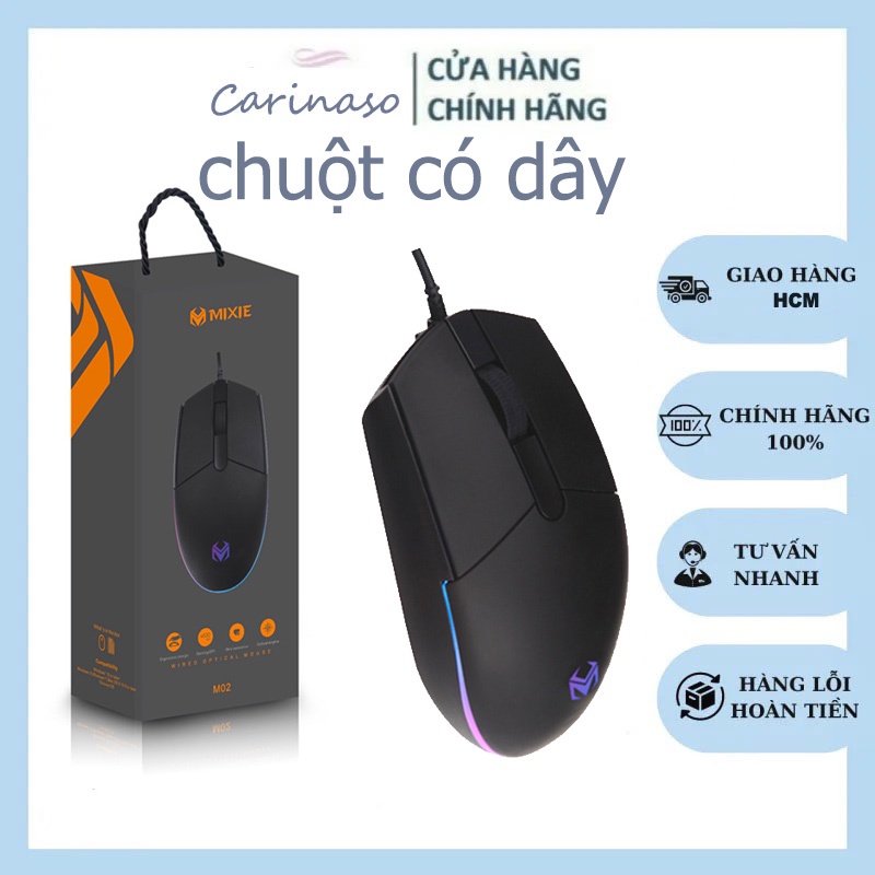 【HCM】Chuột có dây máy tính phát sáng dòng chuột khoảng 1,8 mét USB chuột văn phòng tăng cường chuột tất cả trong một