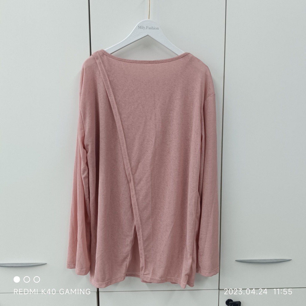 Áo Kiểu Tay Dài Mỏng Nhẹ Trong Suốt Thiết Kế Xẻ Tà Thời Trang Mùa Hè Cho Nữ