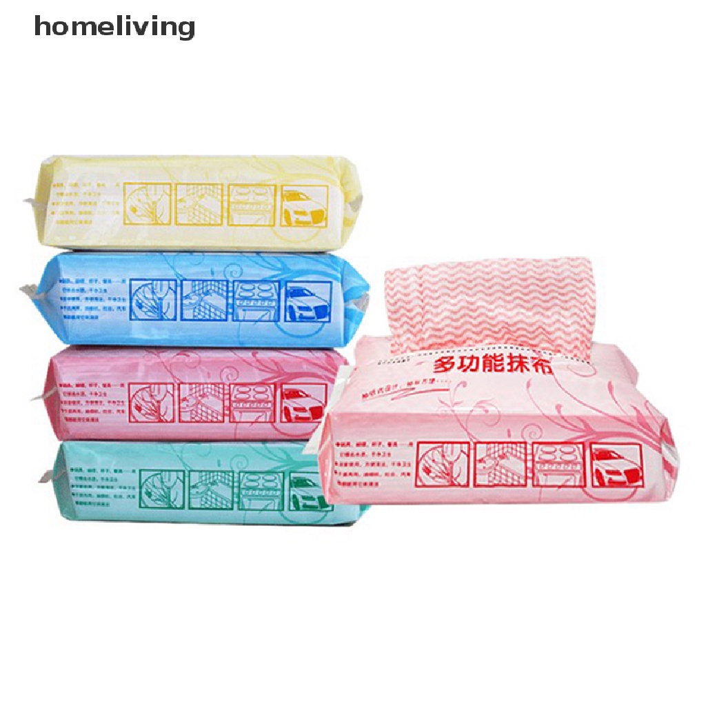 Bộ 80 Khăn Lau Chén Dĩa Bằng Vải Không Dệt Dùng Một Lần Đa Năng Tiện Dụng