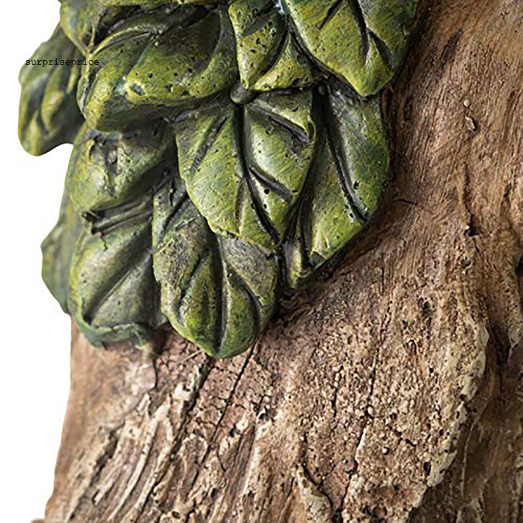 Mô Hình Điêu Khắc Sân Vườn Bằng Nhựa Resin Không Phai Màu Phong Cách Vintage Kèm Mũ