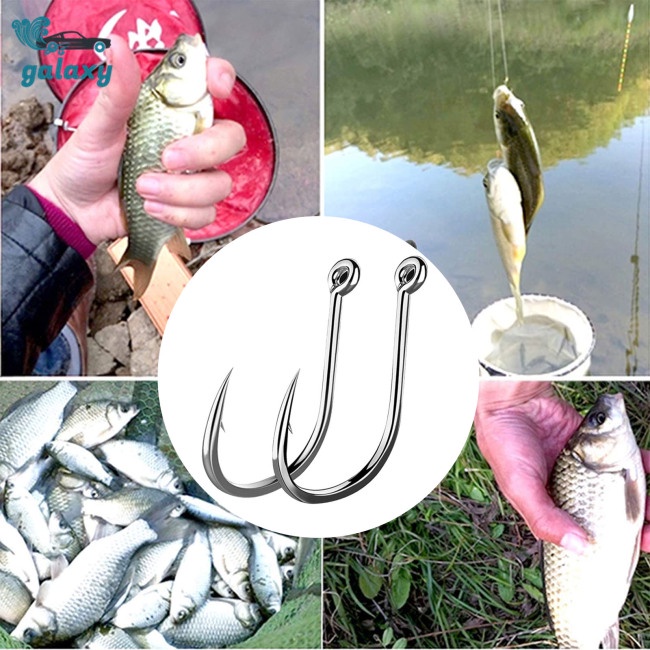 Galaxy Lưỡi Câu Cá Bằng Thép Carbon Cao Cấp Nhiều Kích Cỡ