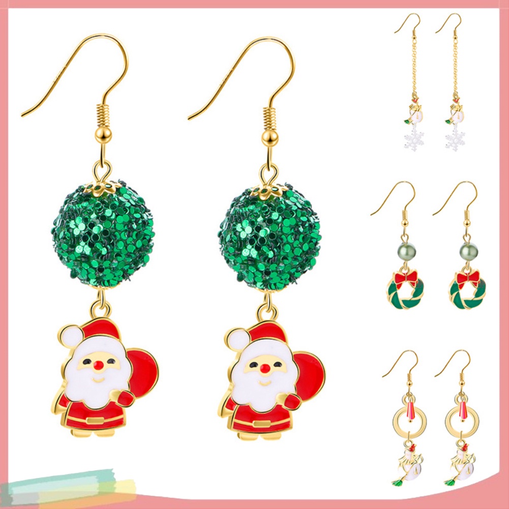 Bông Tai LK-Giày Giáng Sinh Dễ Thương Cho Nữ