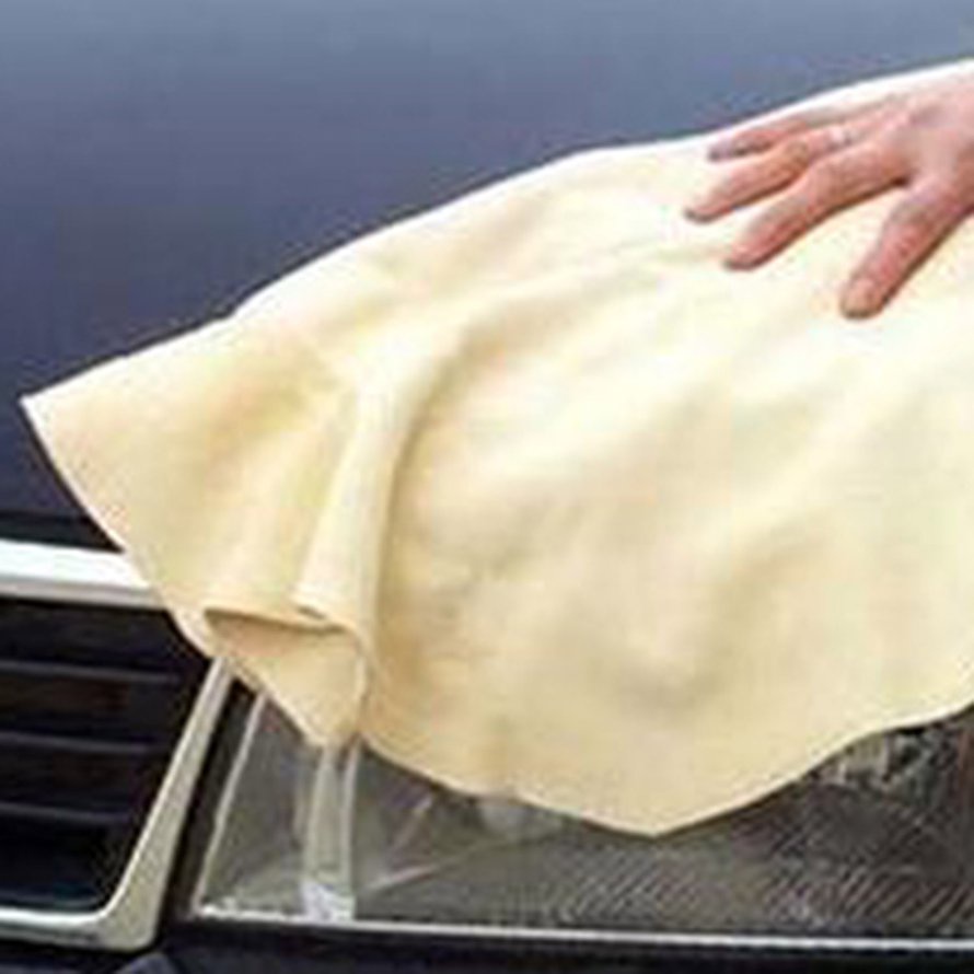 Natural Chamois Leather Car Cleaning Cloth Washing Suede Absorbent Towel