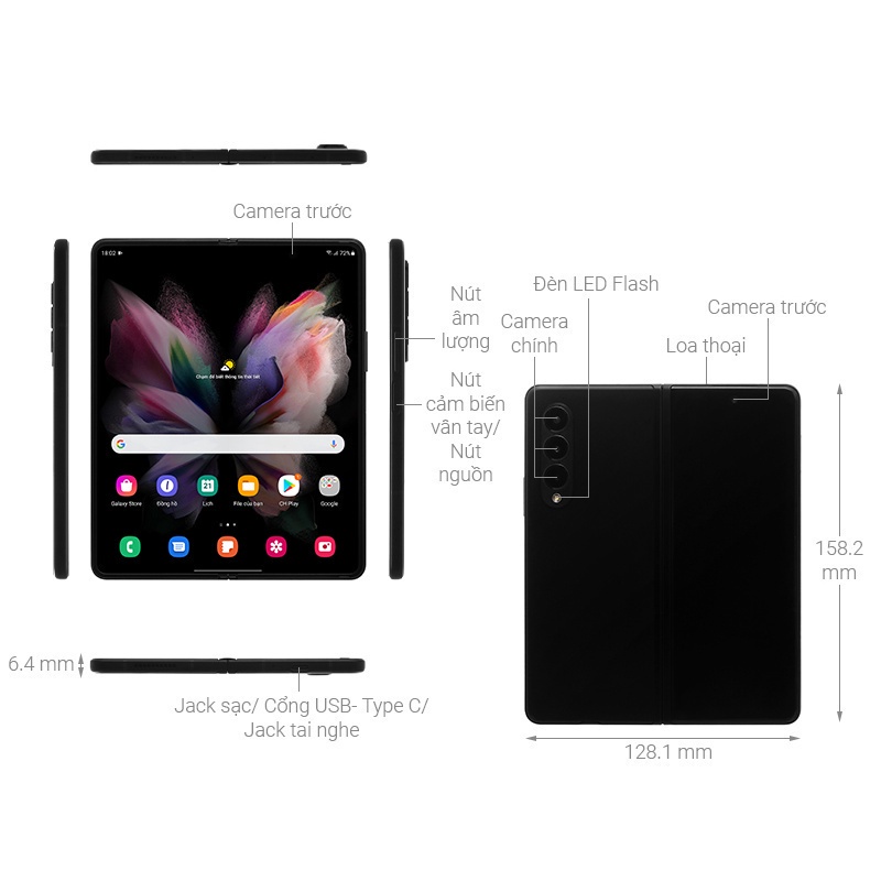[sale] Điện thoại Samsung Galaxy Z Fold 3 - Chính Hãng - fullbox đầy đủ phụ kiện | BigBuy360 - bigbuy360.vn