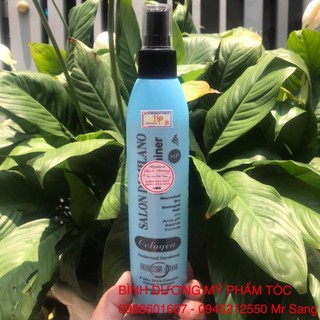 Xịt dưỡng ngăn rụng tóc Salon Di Milano Collagen Hair Shiner 250ml (chai xanh) 2026