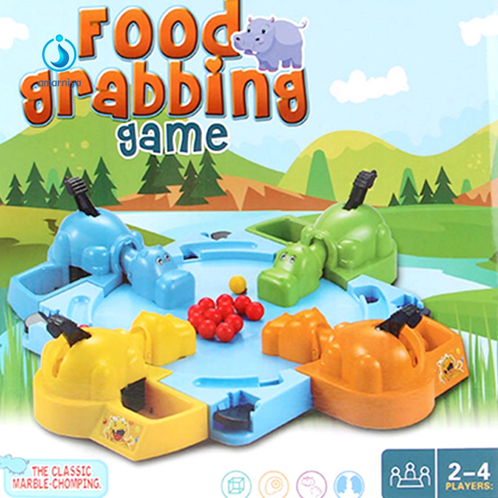 1 Bộ Trò Chơi Hà Mã Ăn Uống 20 Hạt Vui Nhộn Cho Bé