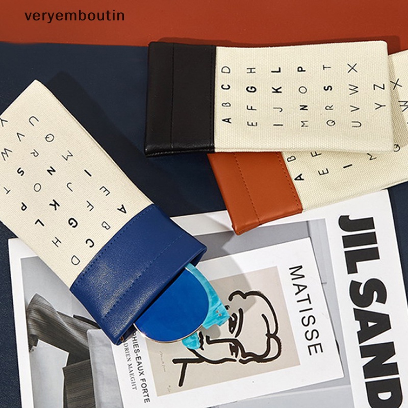 Túi Đựng Mắt Kính Cầm Tay Mềm Mại Dày Dặn in Họa Tiết Chữ Cái Thời Trang Cho Nam Và Nữ