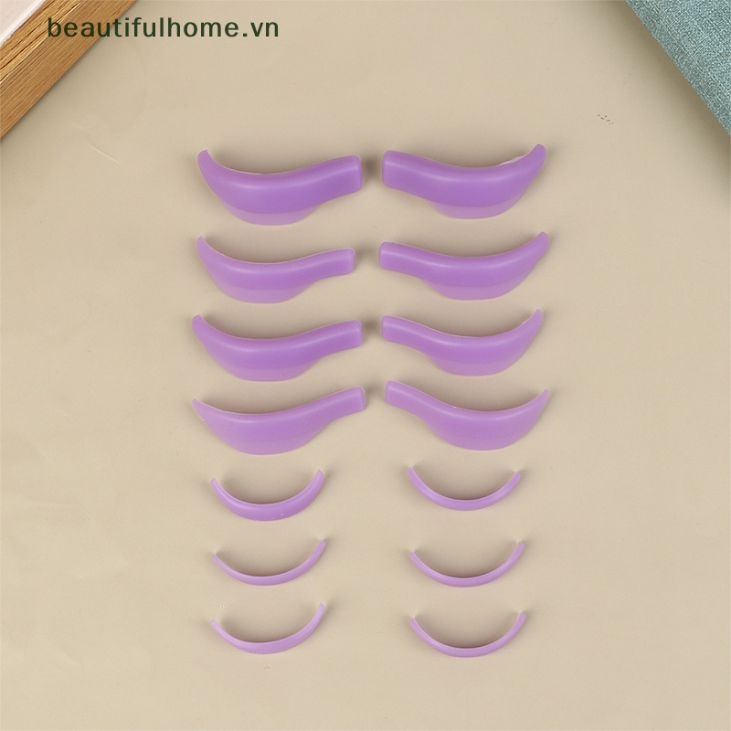 Bộ 7 Cặp Đệm Silicone Hỗ Trợ Uốn Cong Lông Mi Tiện Dụng