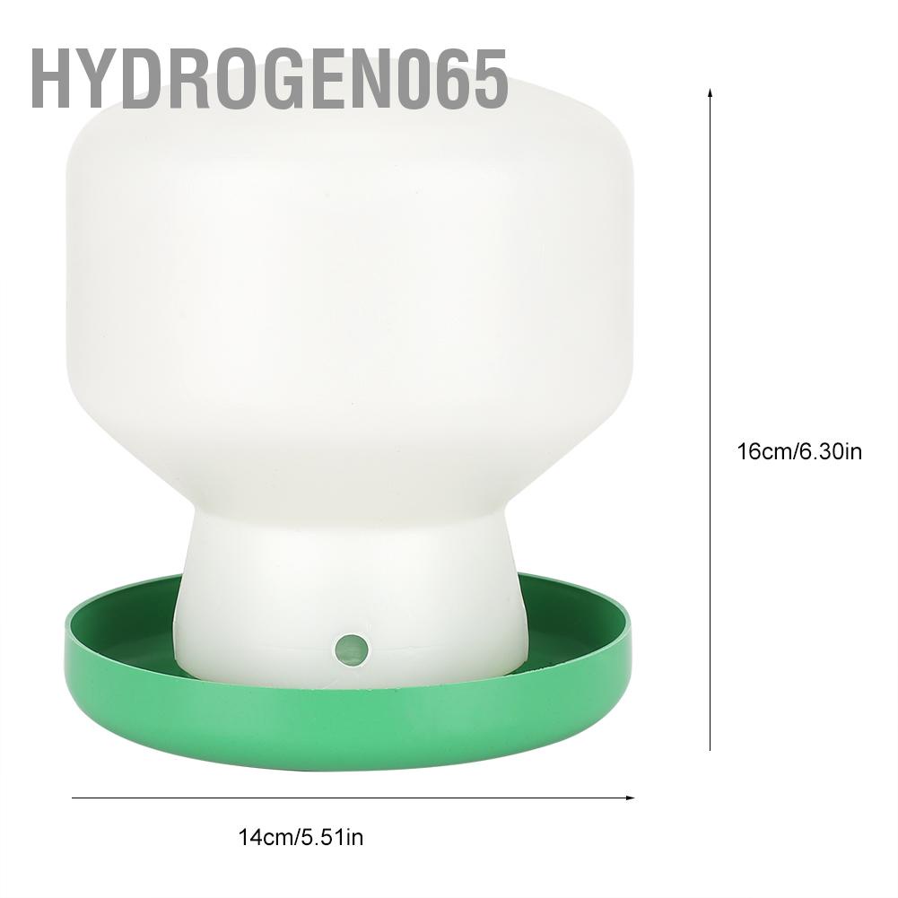 Hydrogen065 Lớn Nhựa Xanh Bao Trắng Nòng Vòi Nước Uống Tự Động Chim Ăn Đựng Cho Bồ Câu Vẹt