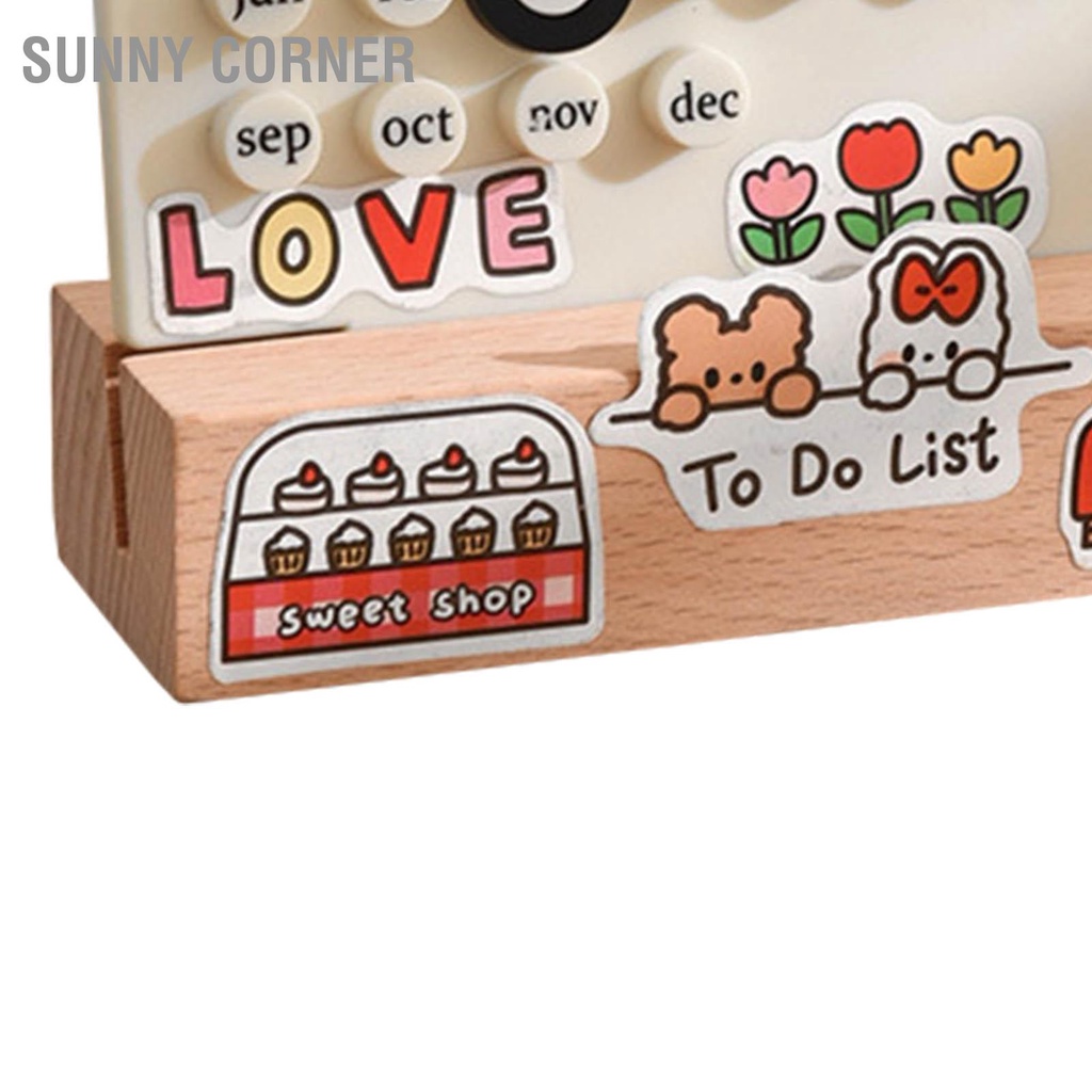 Sunny corner Có hàng sẵn Bàn Làm Việc Lập Kế Hoạch Ngày Tích Hợp Vòng Đúc Lịch Đồ Trang Trí Cho Văn Phòng Phẩm Tại Nhà DIY
