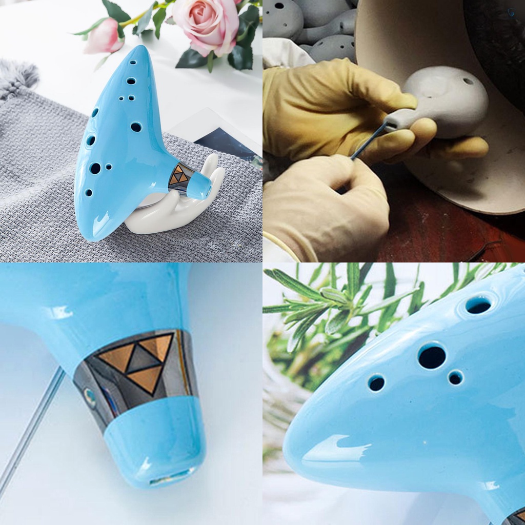 Túi Đựng Nhạc Cụ Ocarina Di Động 12 Lỗ Kèm Túi Bảo Vệ