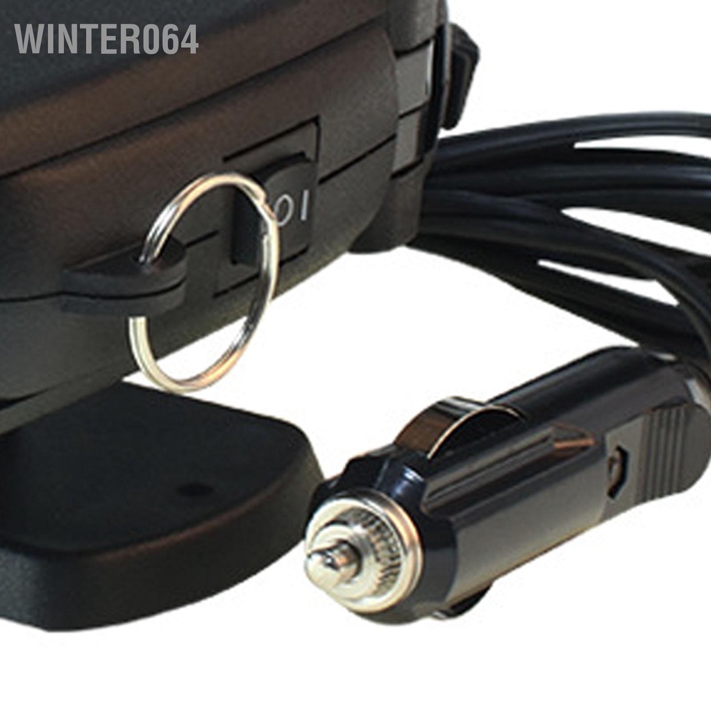 Winter064 Máy Sưởi Ô Tô Di Động Đế Xoay 360 Độ 2 Trong 1 Quạt Và Làm Mát Defroster Defogger Cho Xe Màu Đen