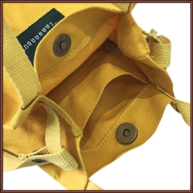 Túi Đeo Vai Bằng Vải Canvas Thiết Kế Nhỏ Gọn Thời Trang