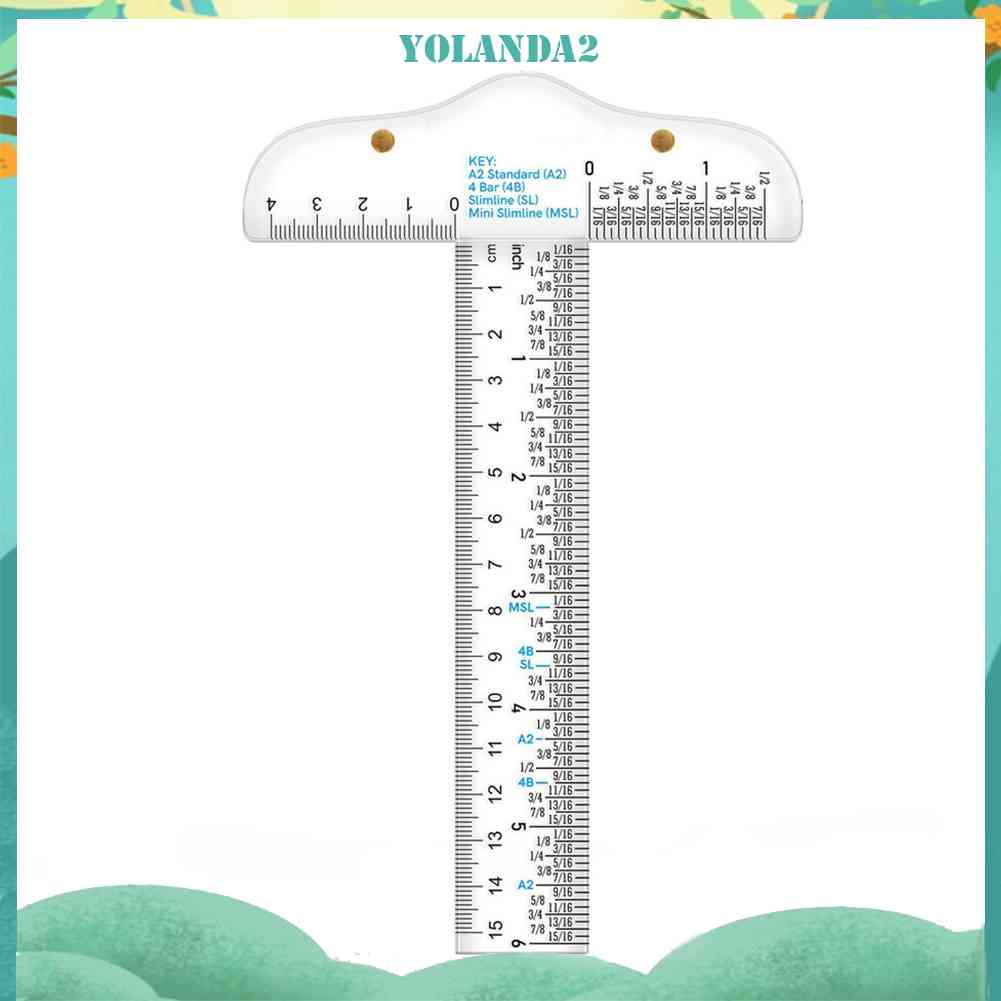 Thước Đo Hình Chữ T 6 Inch Bằng Acrylic Cao Cấp