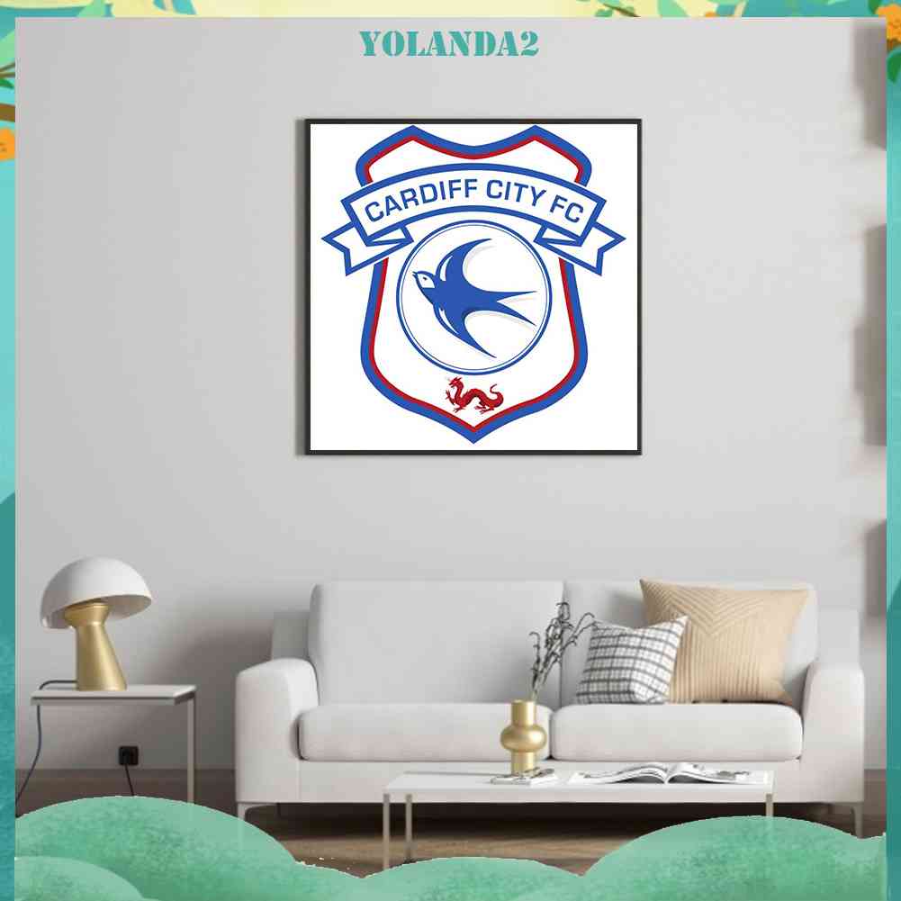 Tranh Đính Đá 5D Tự Làm Hình Câu Lạc Bộ Bóng Đá Thành Phố