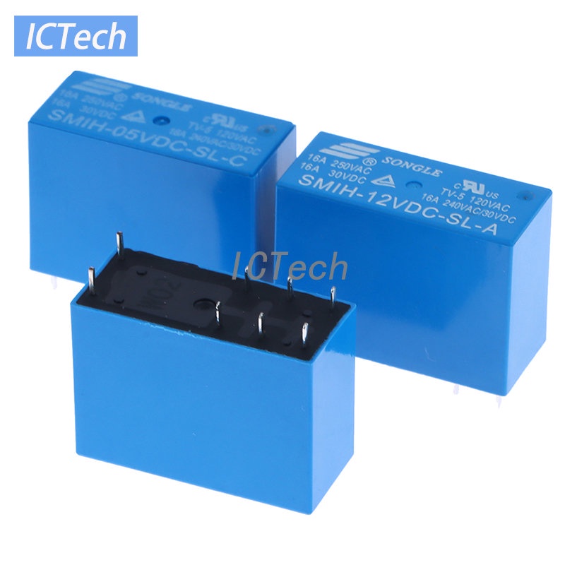 Set 5 Rơ Le SMIH-05VDC-SL-A SMIH-12VDC-SL-A SMIH-24VDC-SL-A 05 12 24 V 250V 16A 6PIN Chuyên Dụng
