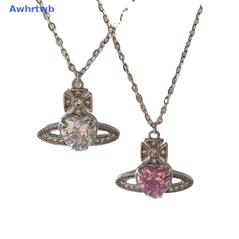 Vòng cổ Hợp Kim Mặt Hình Trái Tim Đính Đá Zircon Thời Trang Cho Nữ Mới