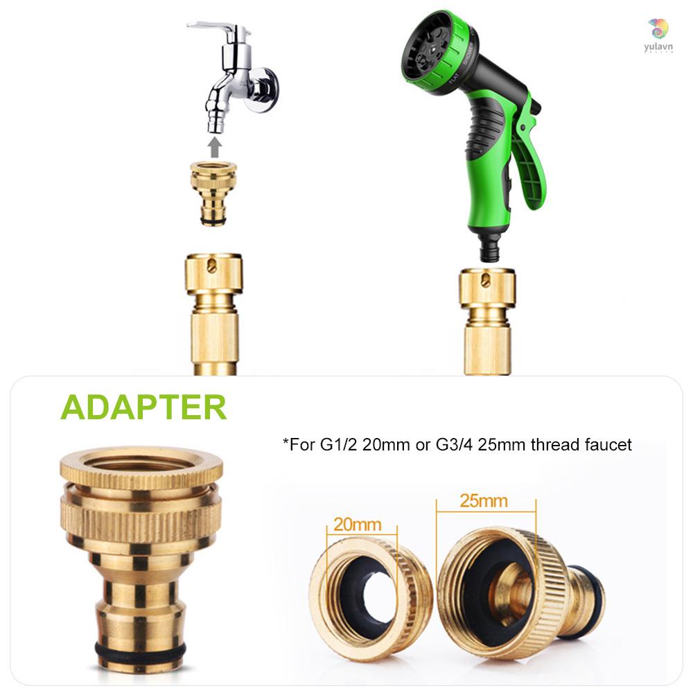 Ống Nước Tưới Vườn Có Thể Mở Rộng 100ft Với 9 Vòi Phun Nước Mạnh Linh Hoạt Bằng Đồng Thau Cứng Và Lõi Cao Su