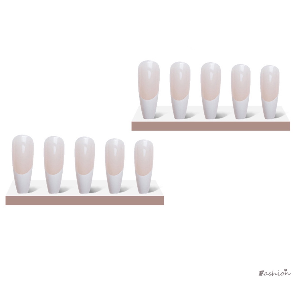 Móng Tay Giả Màu Trắng Nude Chống Nước Chống Trầy Xước
