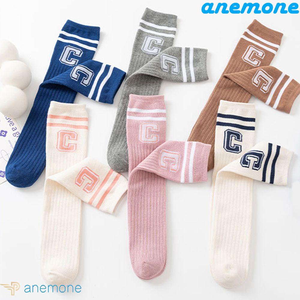 Đôi Vớ Cotton Cao Đến Đầu Gối In Chữ Tiếng Anh Thoải Mái Thời Trang Cho Bé